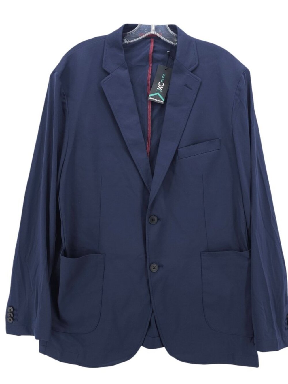 NWT JOHNSTON MURPHY XC Flex Pinnacle Knit Blazer Navy Blue Stretch Size MEDIUM